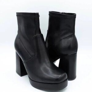 square toe platform boots